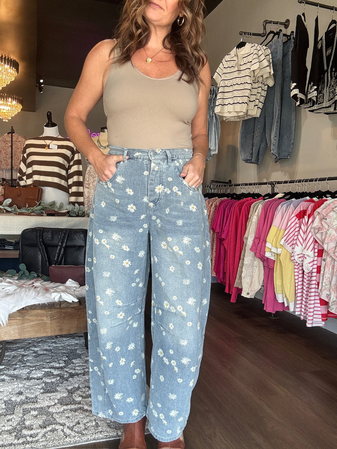 Daisy Barrel Leg Jeans