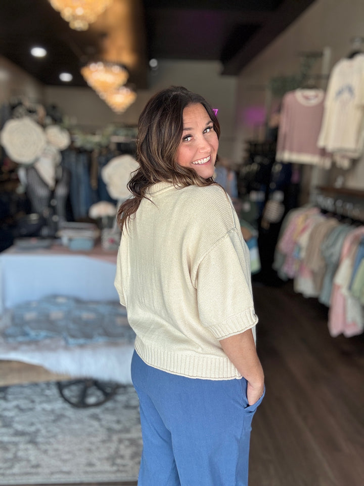 Spring Comfort Knit Cardigan Top
