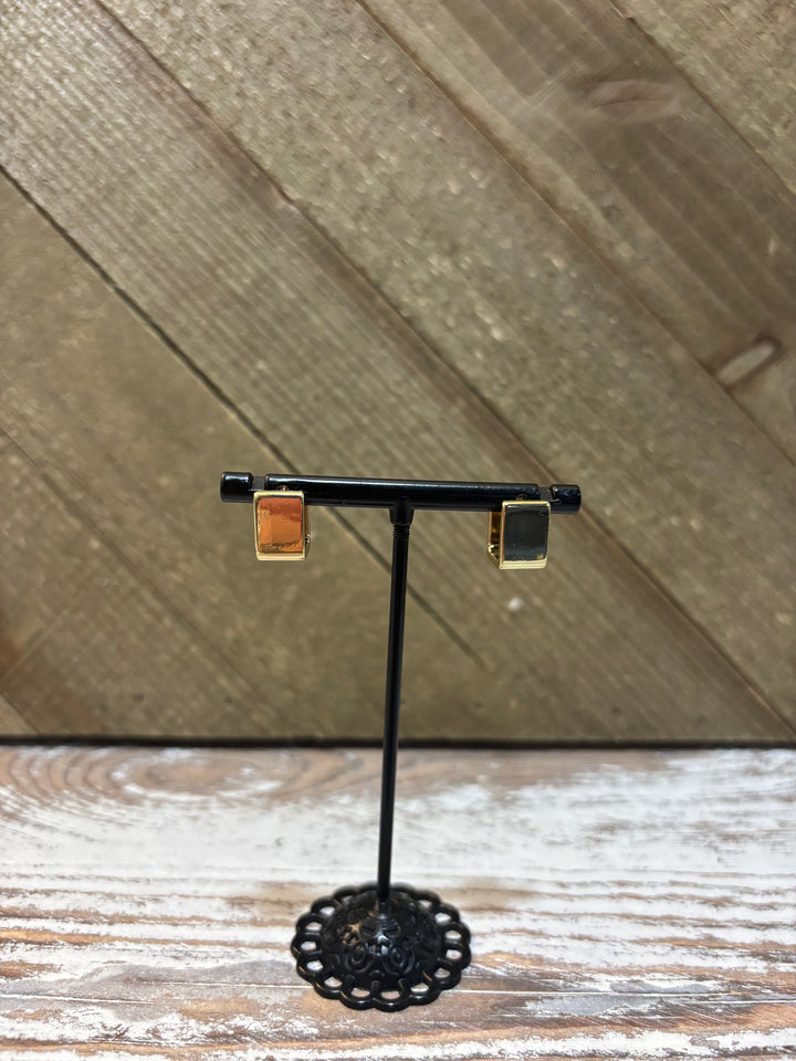 Square Huggie Earrings