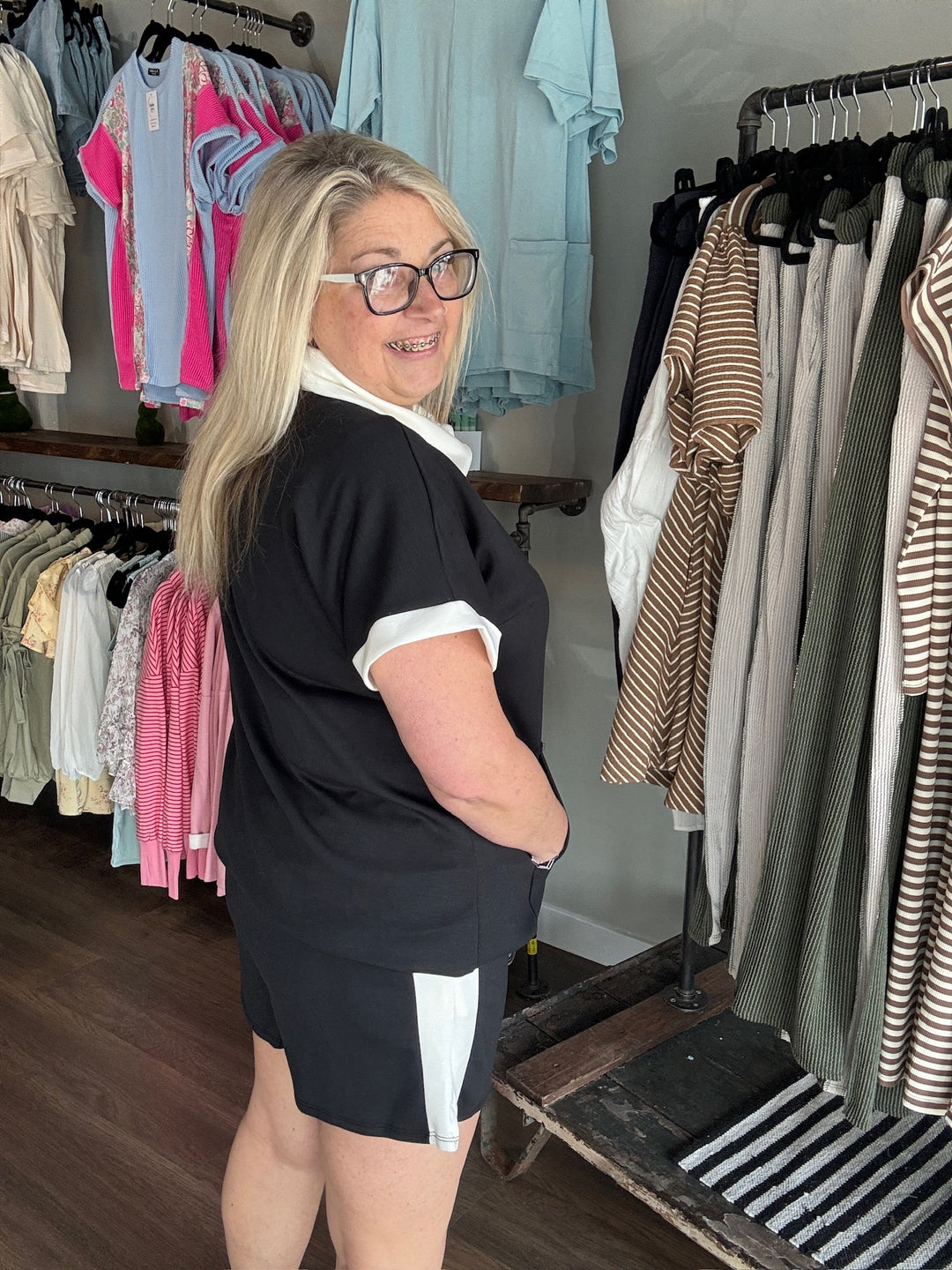 Black Scuba Lounge Set