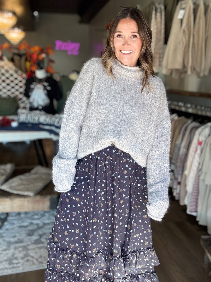 Cozy Cloud Mock Neck Sweater