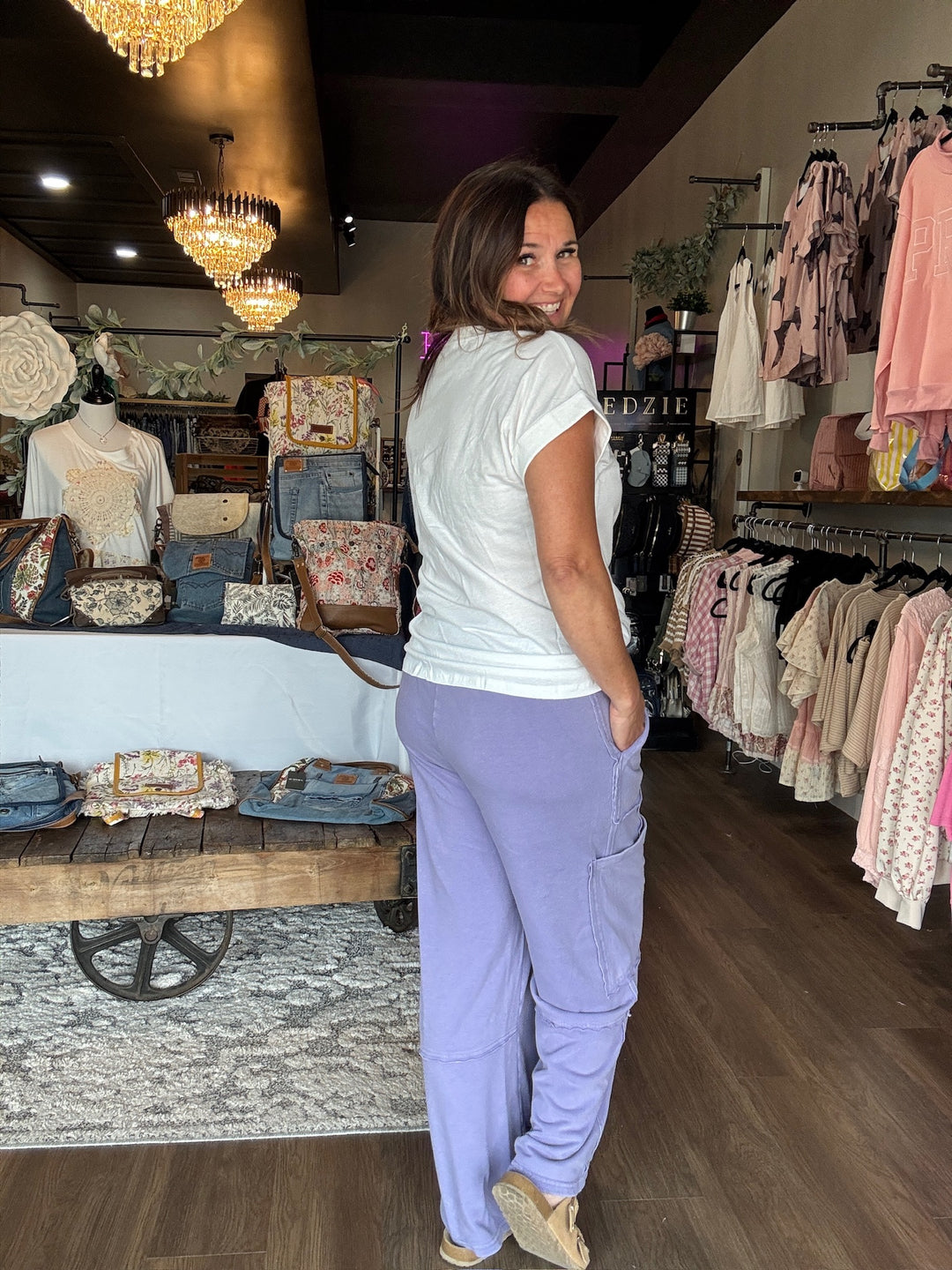 Summer Comfort Wide Leg Cargo Pants