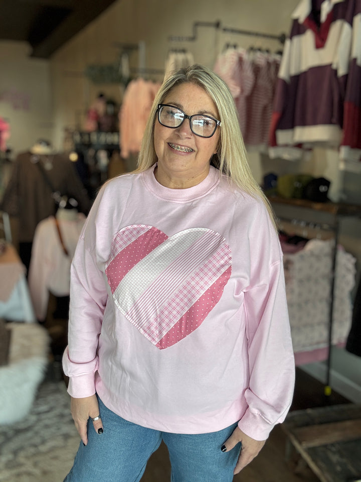 I Heart You Patch Sweatshirt