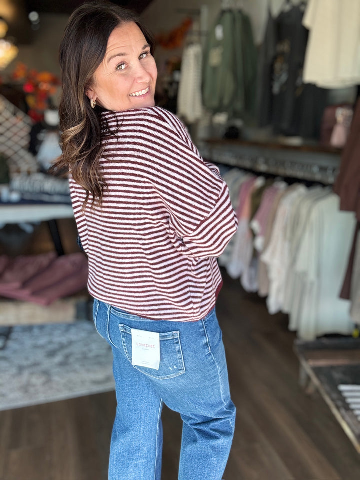 Cozy Comfy Striped Cardigan