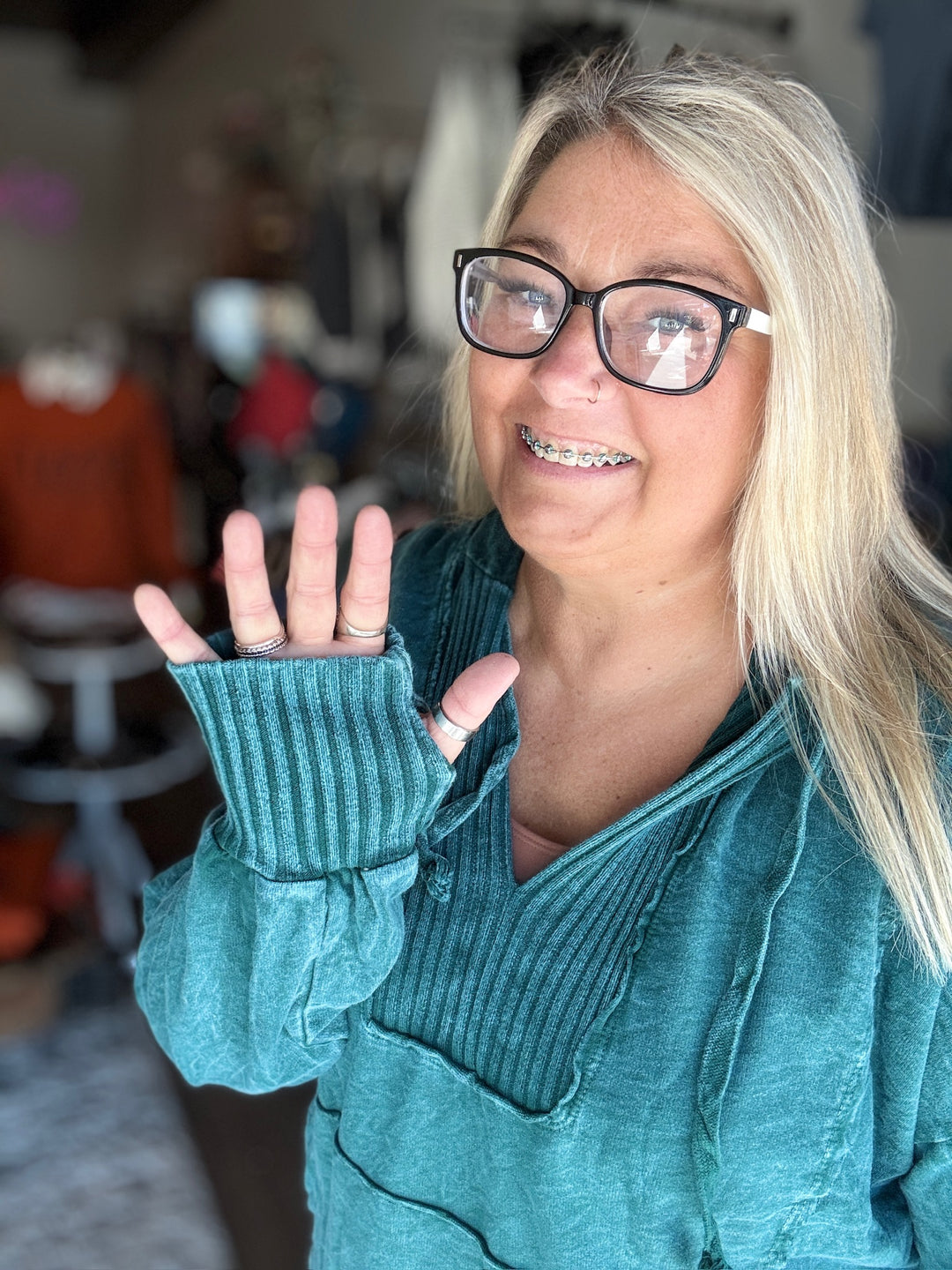 Green Mineral Wash Sweatshirt