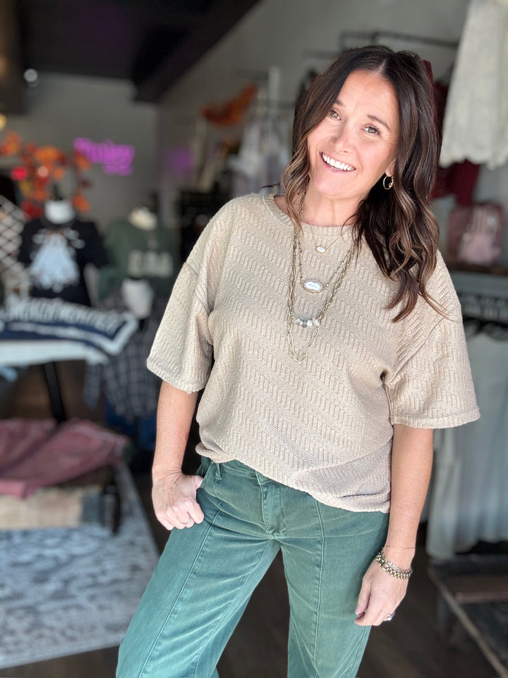 Crisp & Cozy Textured Tee