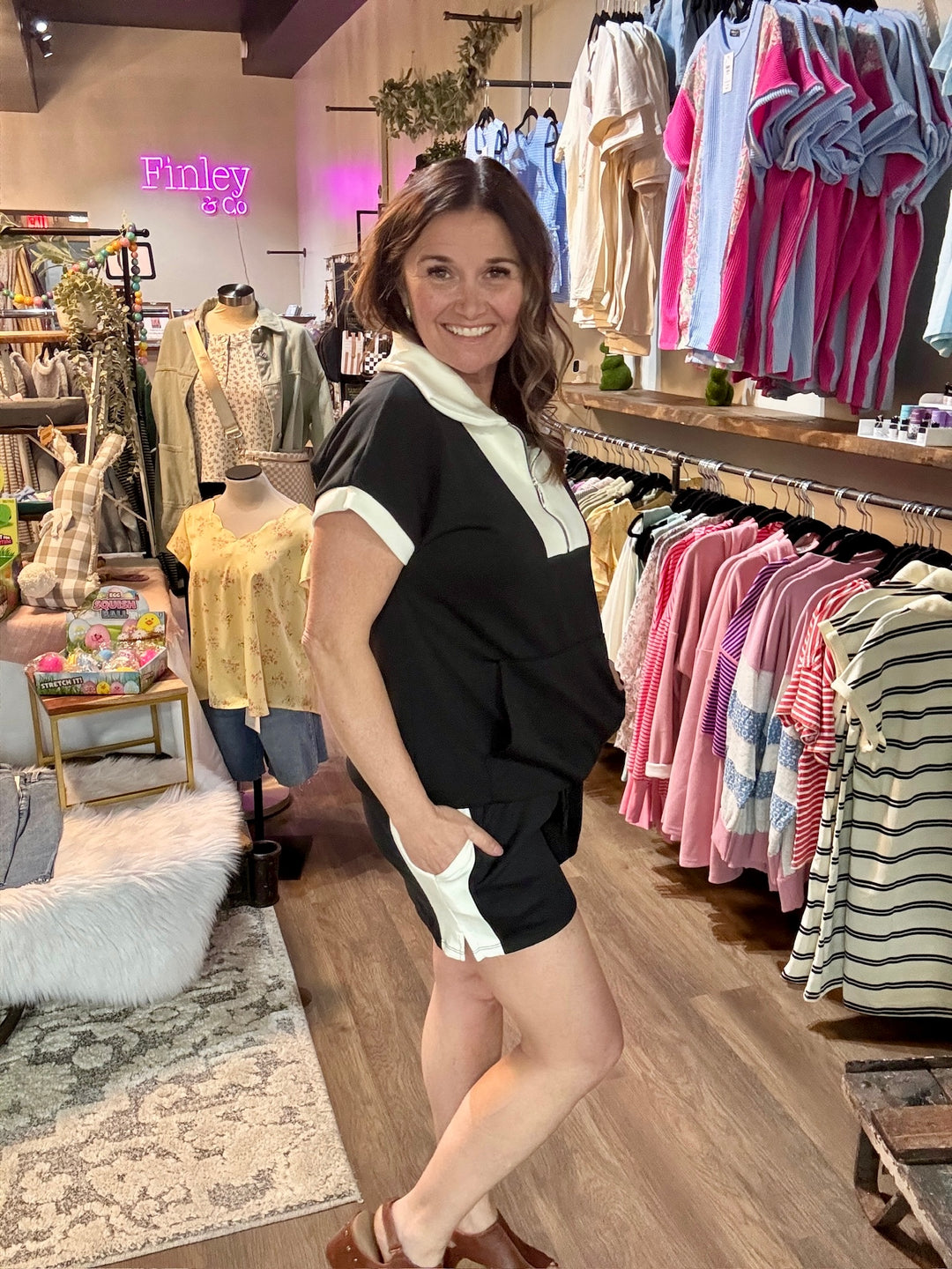 Black Scuba Lounge Set