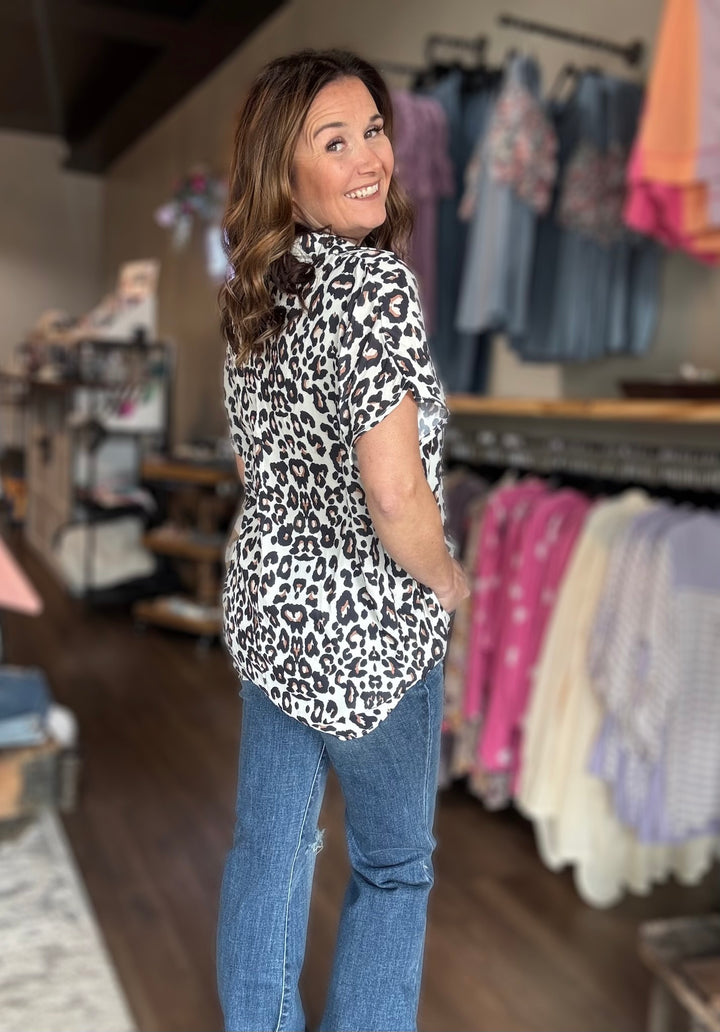Animal Print Blouse