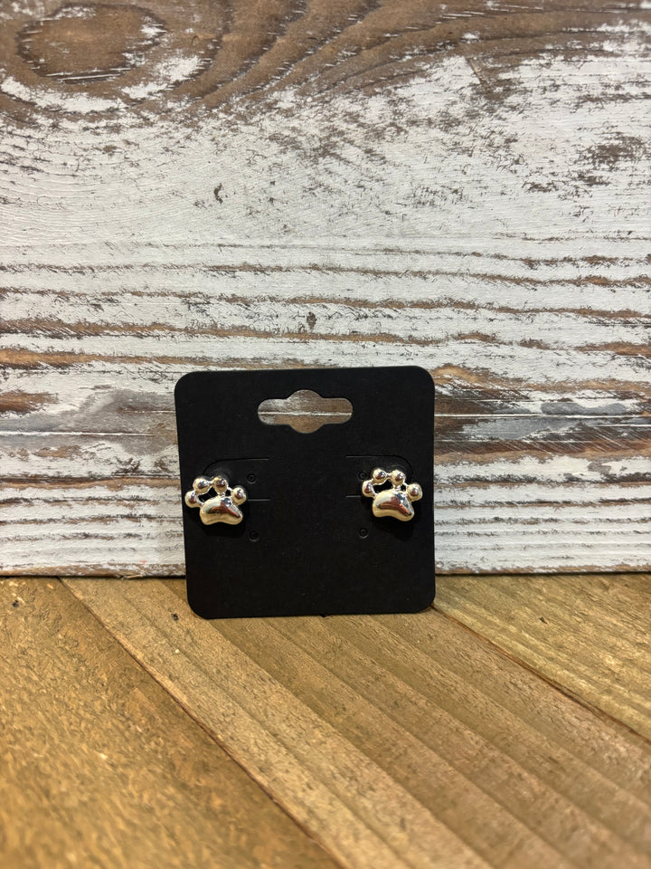 Paw Stud Earrings
