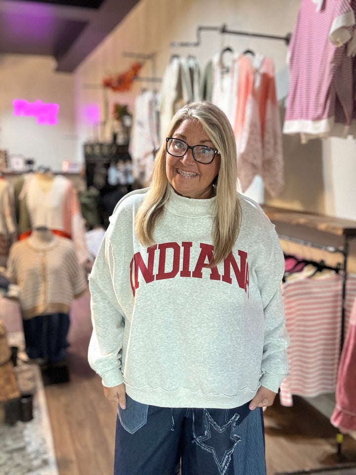 Reversible Indiana Mock Neck Sweatshirt