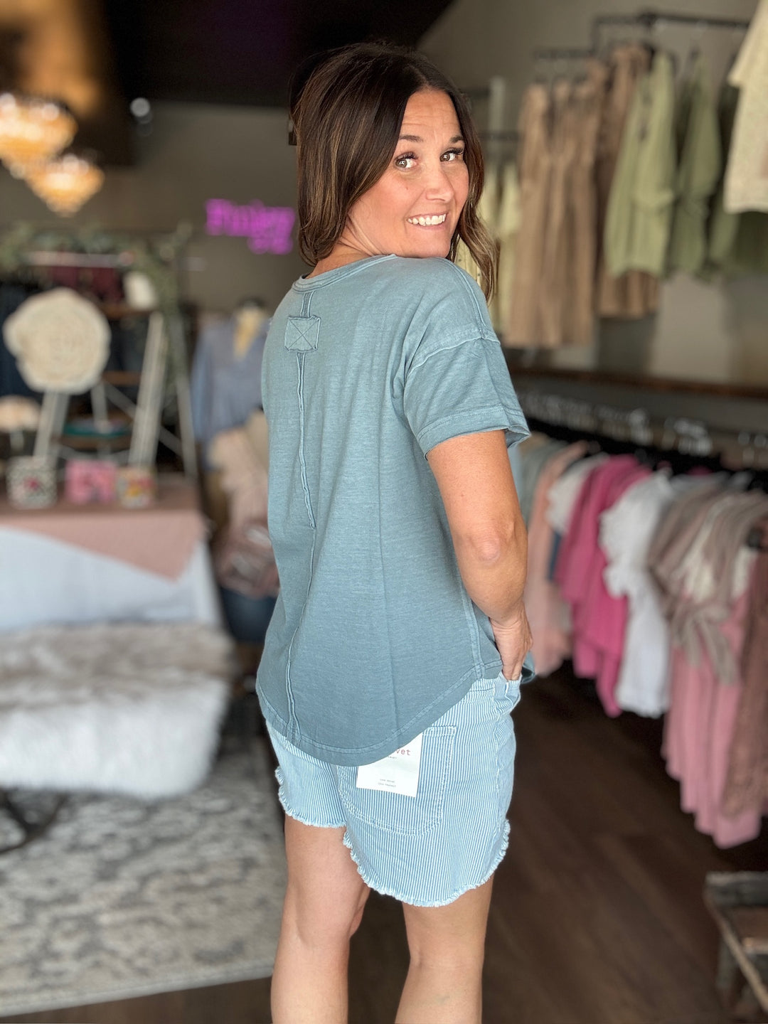 Blueberry Breeze Basic Tee