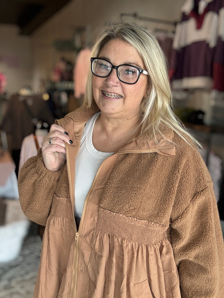 Honey Fleece Babydoll Jacket