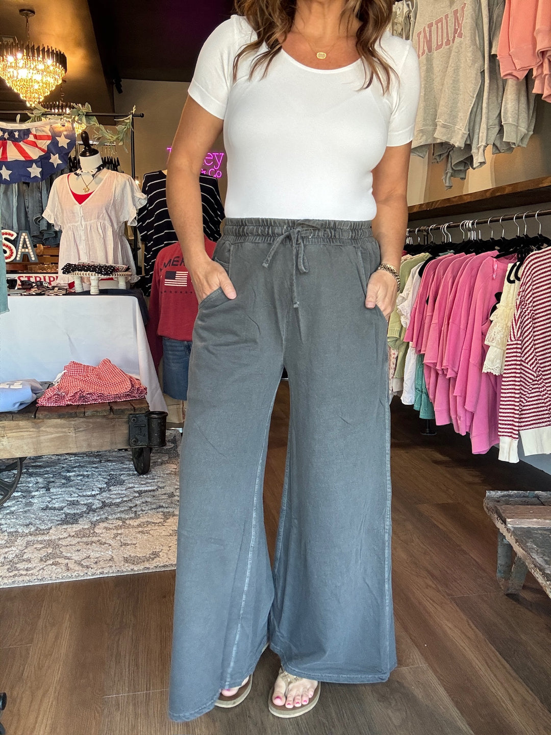 French Terry Pigment Dye & Enzyme Washed Pants