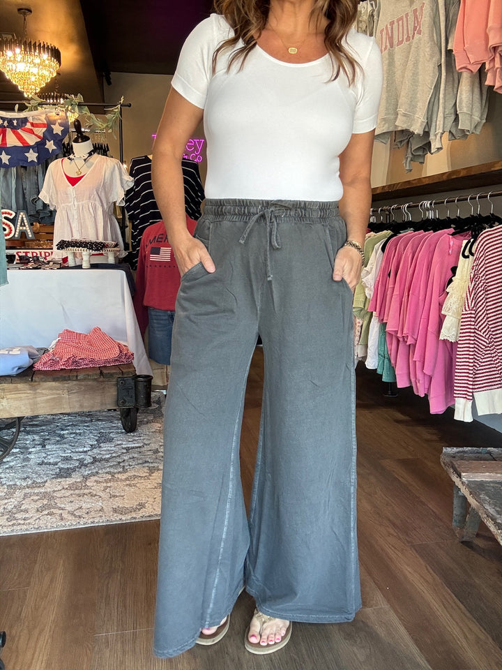French Terry Pigment Dye & Enzyme Washed Pants
