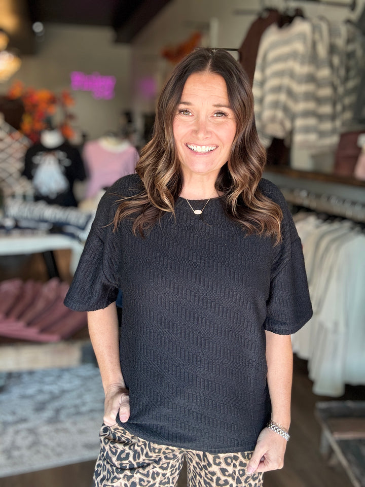 Crisp & Cozy Textured Tee