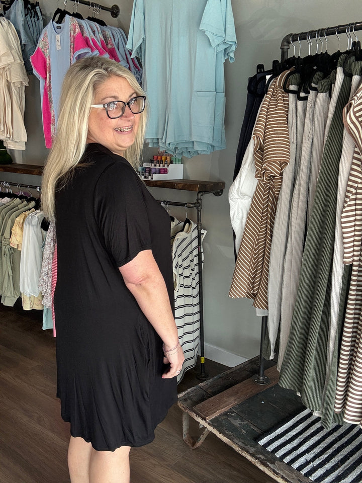 Spring Break Black Dress