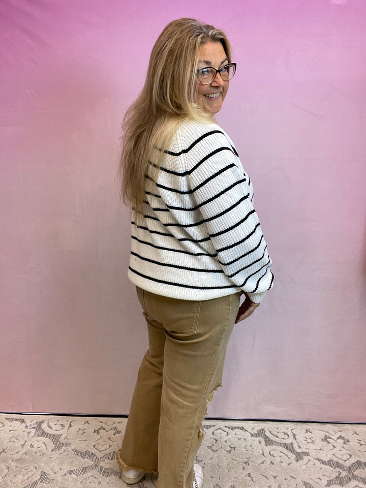 Striped Knit Sweater