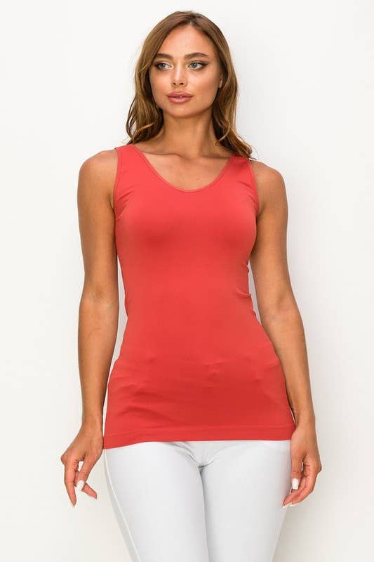 Reversible V or U Neckline Seamless Tank