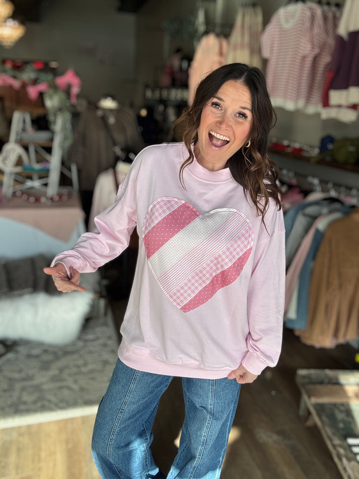 I Heart You Patch Sweatshirt