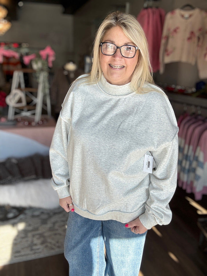 Chill Mode Mock Neck Sweatshirt