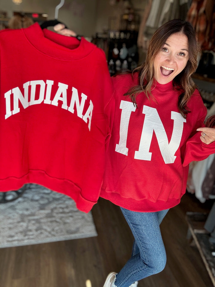 Indiana Red Reversible Sweatshirt