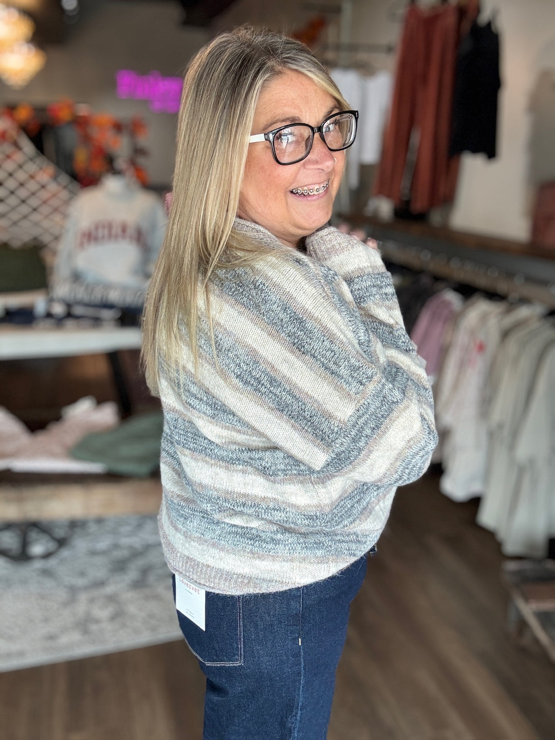 Simply Striped Fall Sweater