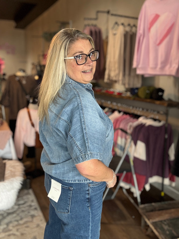 Spring Essential Denim Top