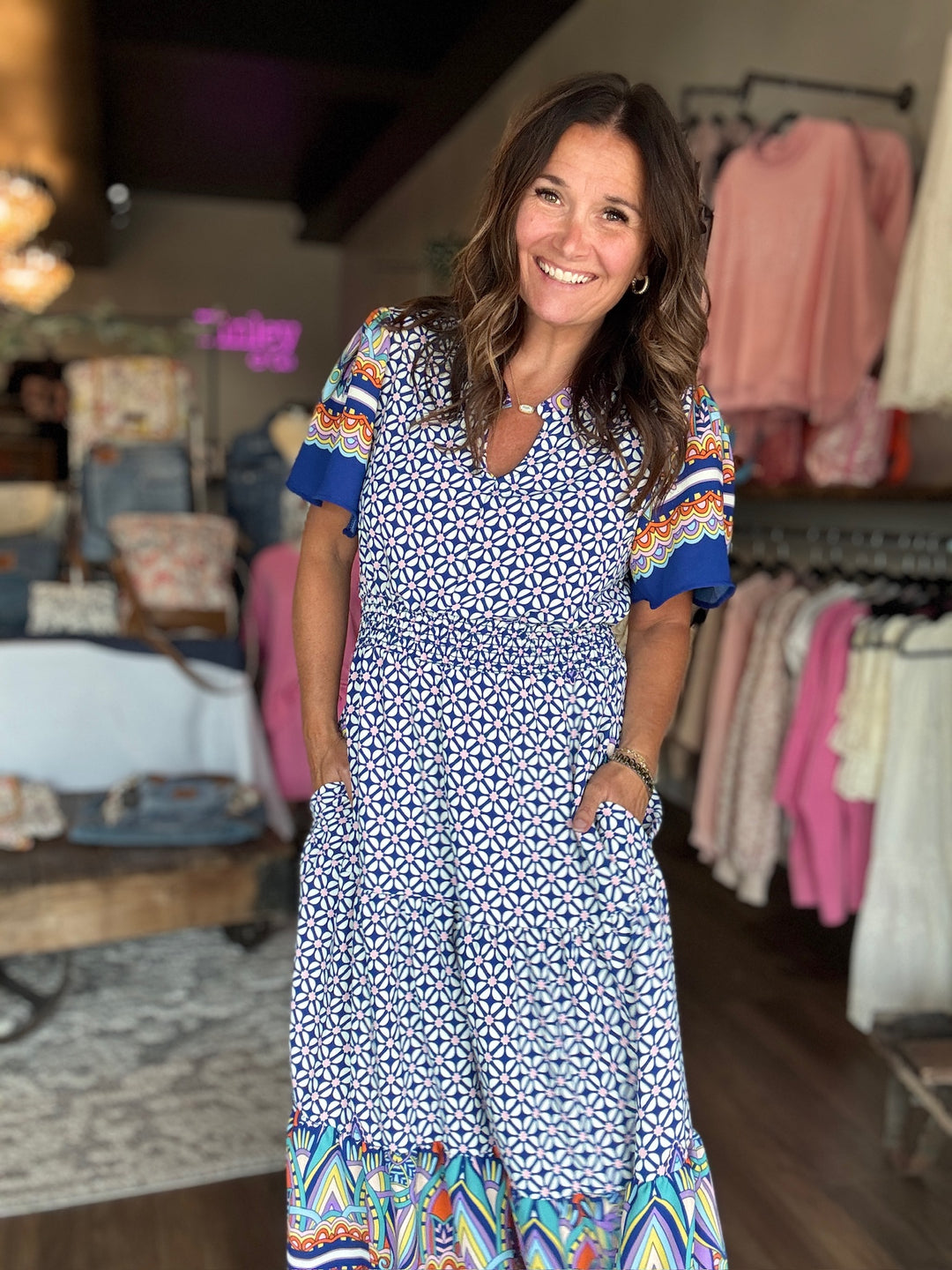 Seaside Mosaic Dress Large