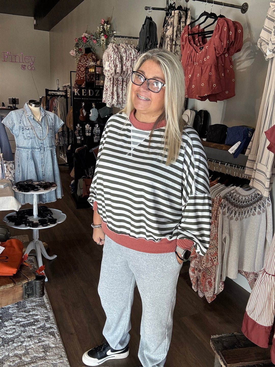 Grey Corduroy Joggers