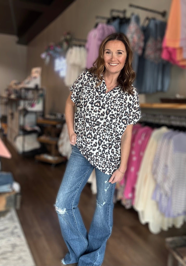 Animal Print Blouse
