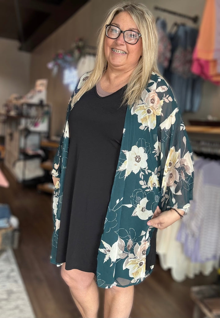 Floral Printed Kimono