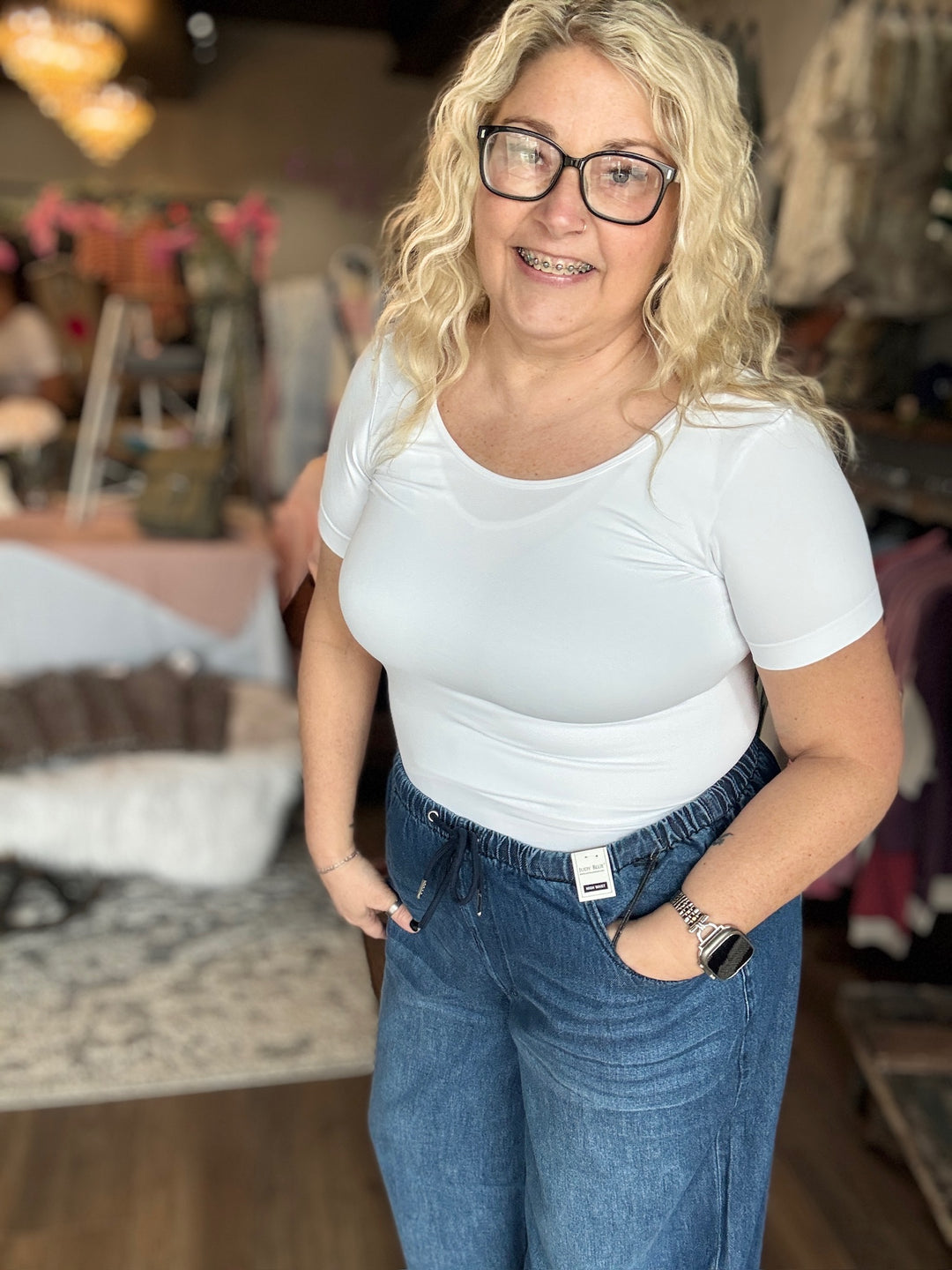 Seamless Reversible Short Sleeve Top