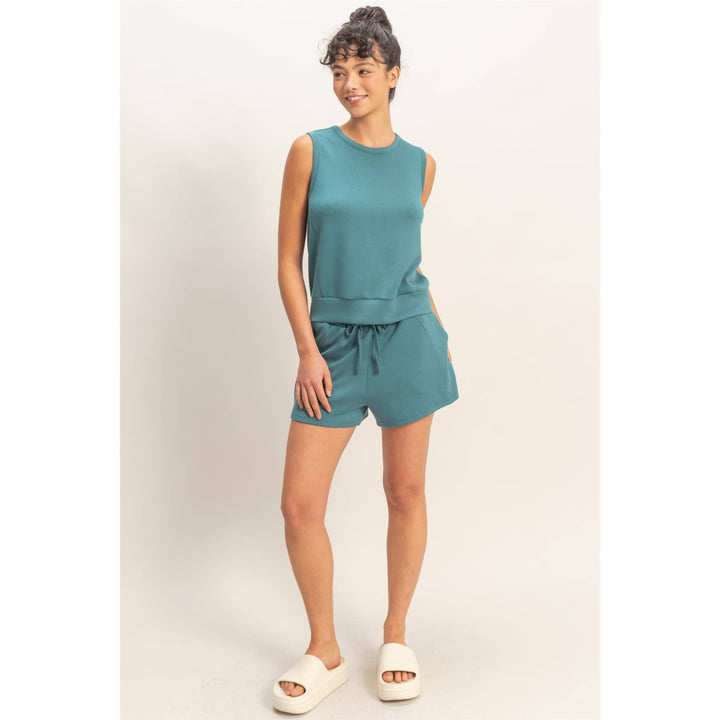Drawstring Waist Shorts