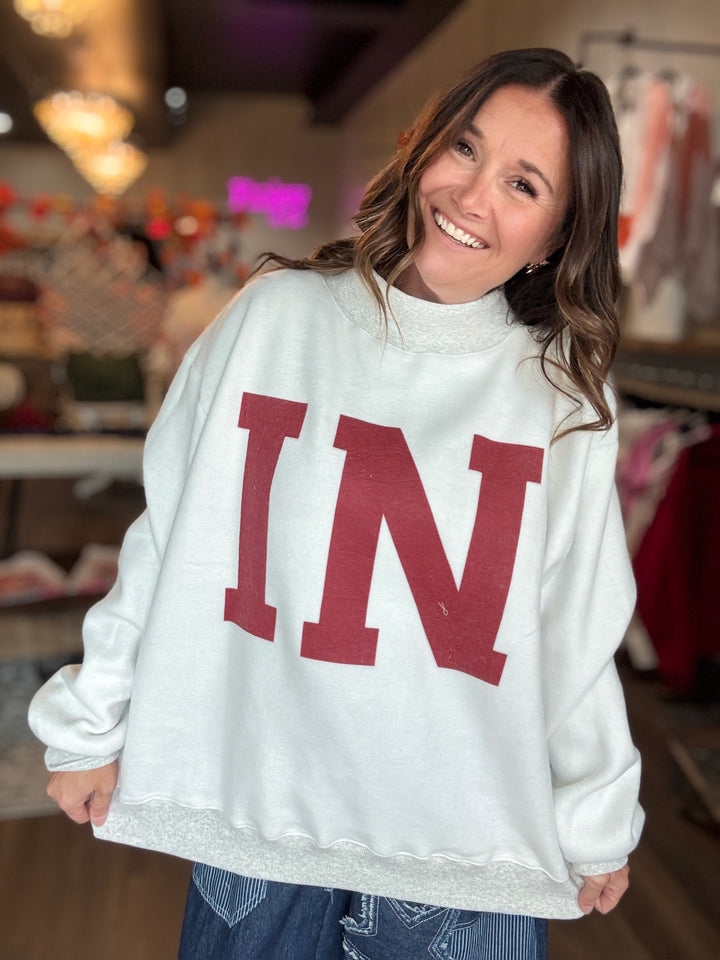 Reversible Indiana Mock Neck Sweatshirt
