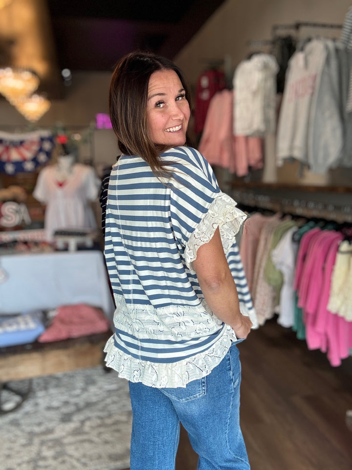 Sail Away Striped Tee