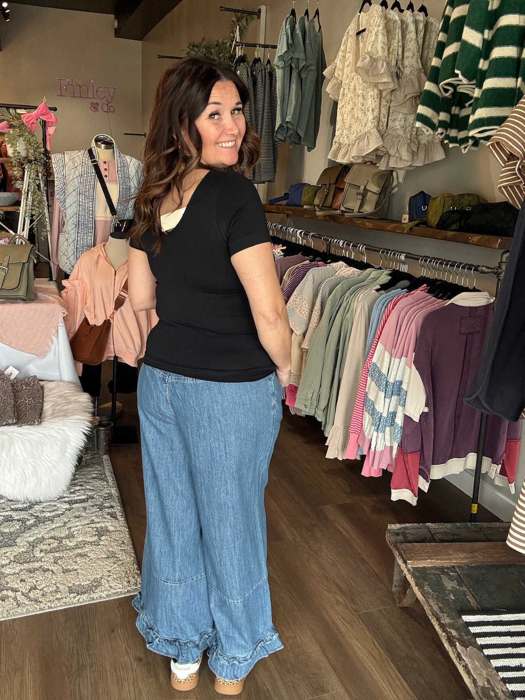 Seamless Reversible Short Sleeve Top