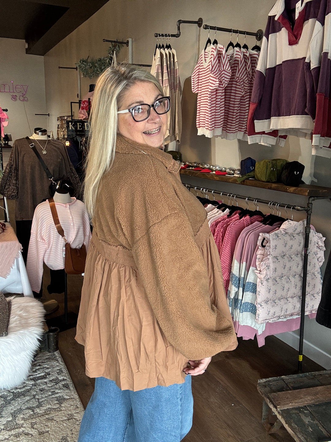 Honey Fleece Babydoll Jacket