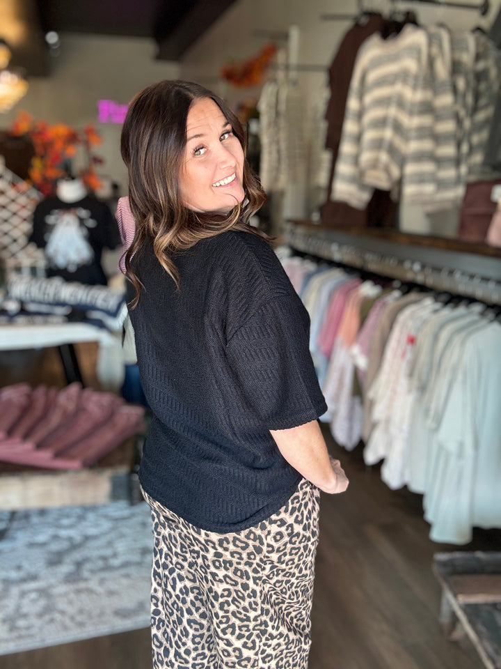 Crisp & Cozy Textured Tee