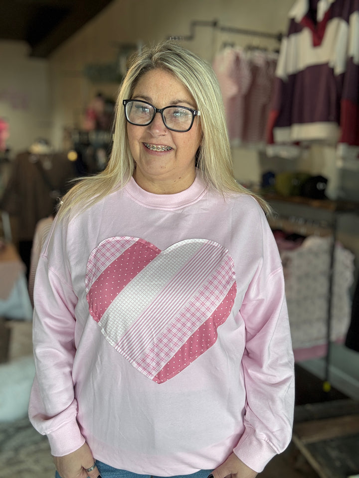 I Heart You Patch Sweatshirt