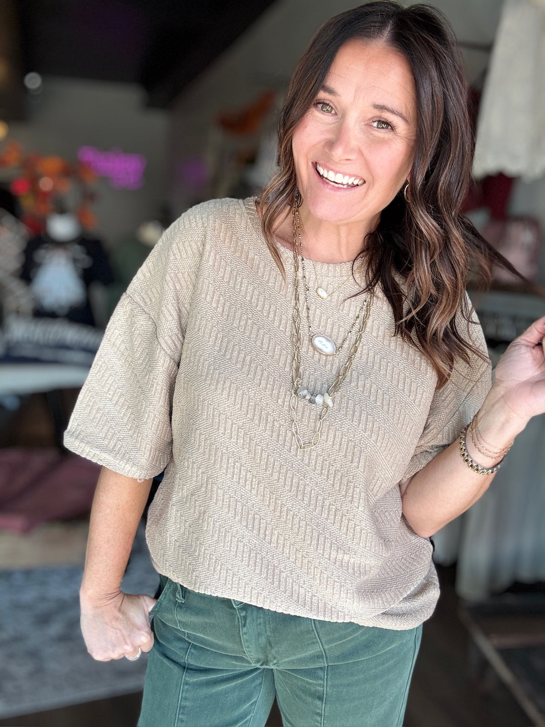 Crisp & Cozy Textured Tee