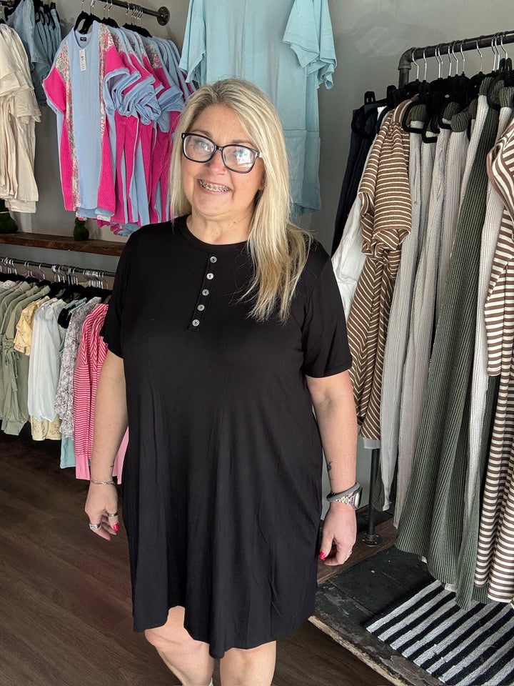 Spring Break Black Dress