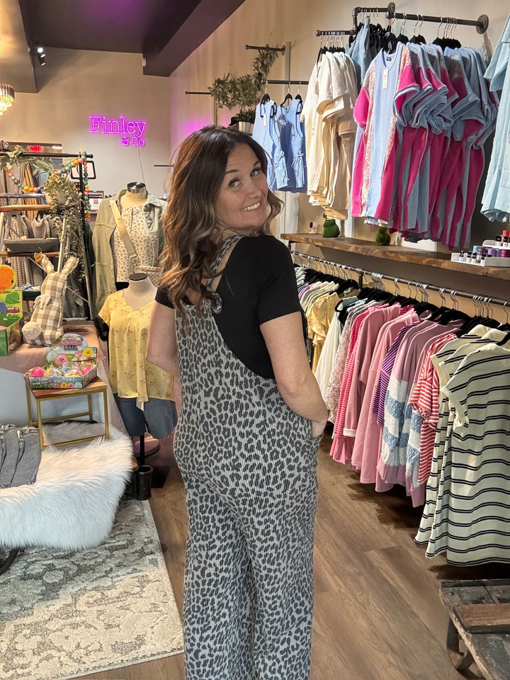 Wild Side Leopard Print Jumpsuit