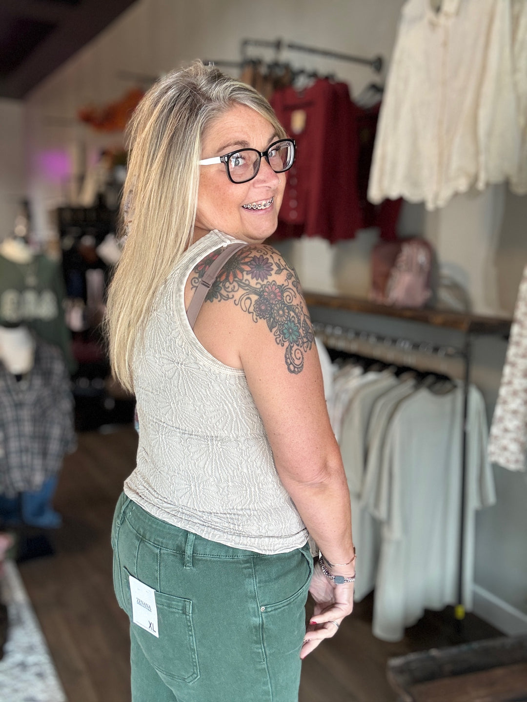Vintage Reversible Lace Top