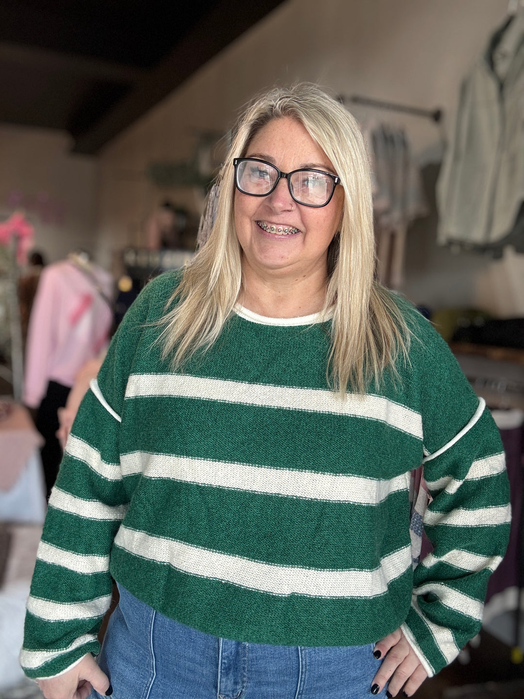 Lucky You Striped Sweater