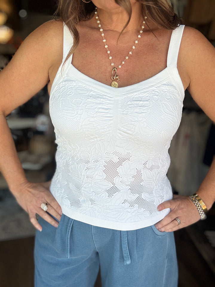 Floral Darling Lace Tank
