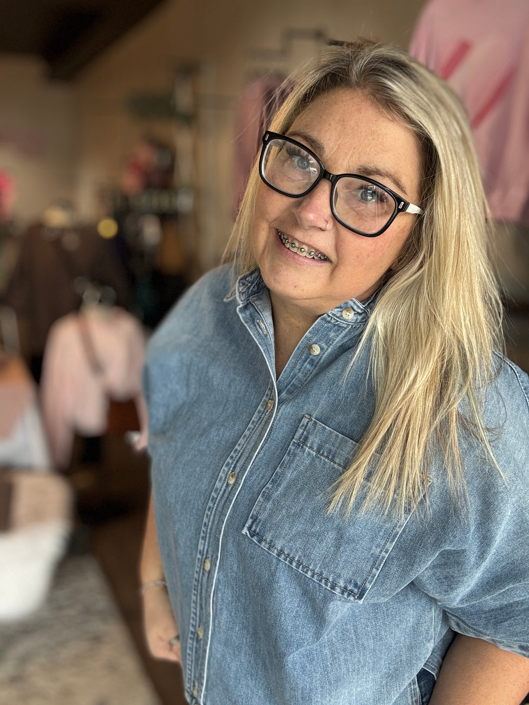 Spring Essential Denim Top