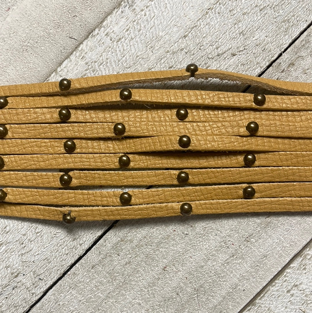 Leather Stud Bracelet