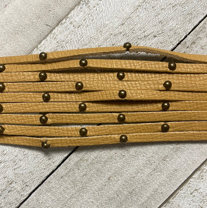 Leather Stud Bracelet