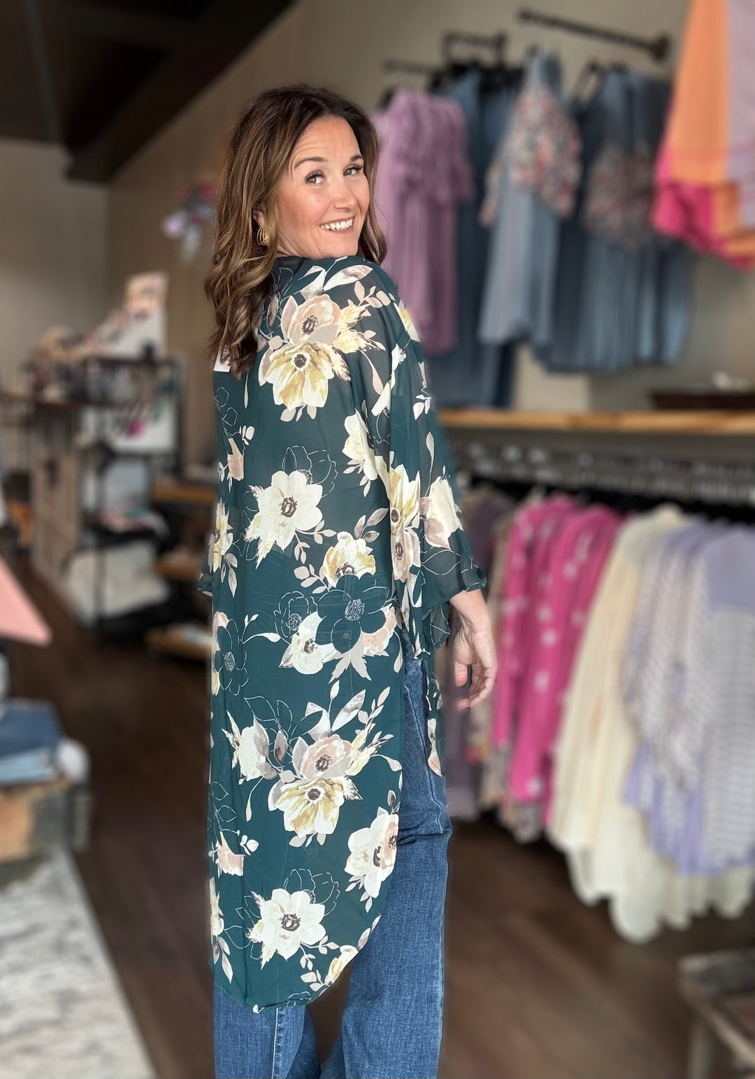 Floral Printed Kimono