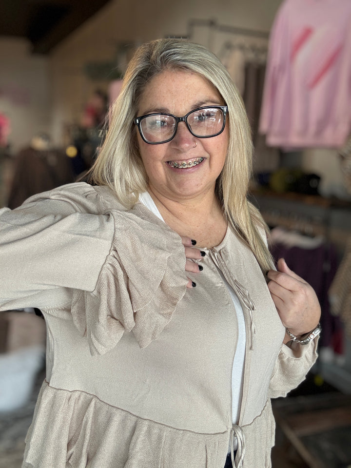 Seaside Soft Tiered Cardigan